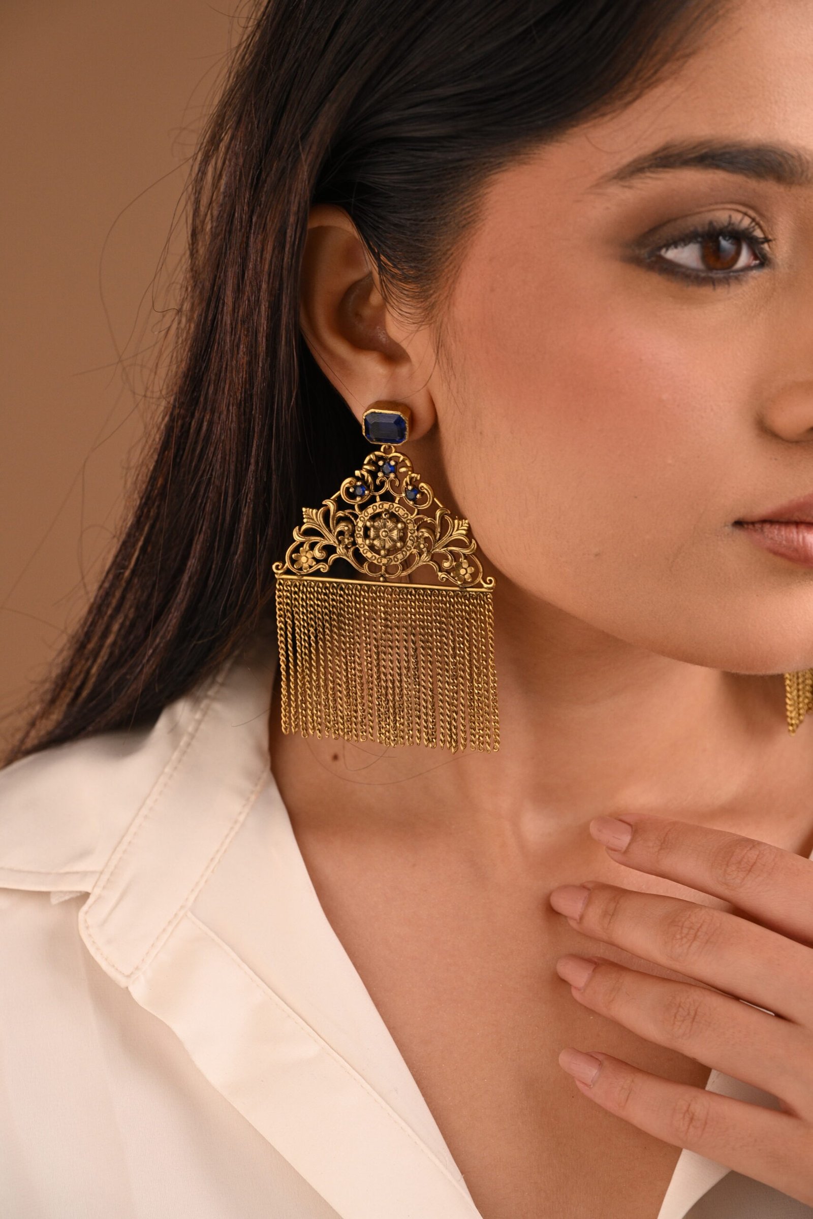 Reine Nevy Blue Earrings 3 Reine Nevy Blue Earrings